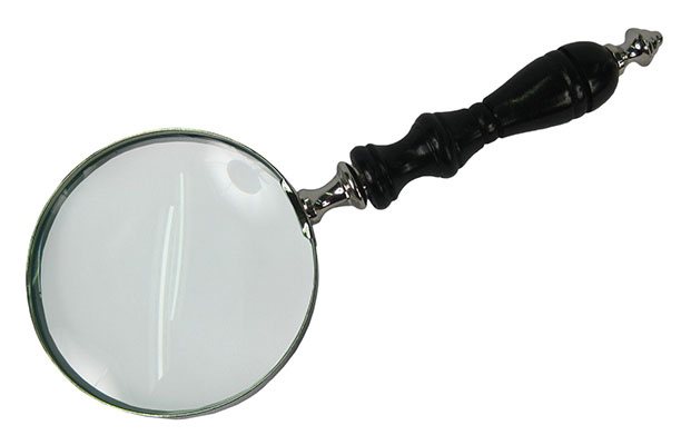 Magnifying Glass With Black Handle (4cm Dia) - Click Image to Close